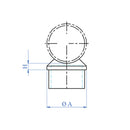 Union Corremanos-Poste Para Tubo De 42.4Mm Brillante. 316.