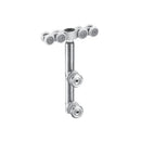 Rodachines para puertas de vidrio 10-12mm. Incluye 2 rodach y acces.Sat 130kg/par. riel TD-AL03