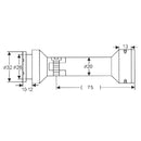 Conector Movil, Muro - Vidrio.