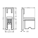 Tapita Para Perfil C-A0059. Cromada.