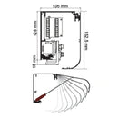 Riel Con Su Covertor Y Sus Tapas De 4200 Mm De Largo.