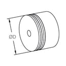 Conector Plastico para tapas y codos. Sistema de Madera 42.4mm.