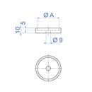 E035170006 Flange Distanciador Quickstair.