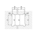 Bisagra De Ducha 135 Grados Aleacion ZAMAC. Economica Acabado Brillante. Vida Util 2-3 Años
