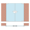 Cerradura Cuadrada Alta Calidad, Manija, Pistillo A 45, Seguro 5 Llaves Inox 304 Satin Vid.10-12Mm