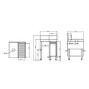 Unidad De Desperdicios Con Hollo Y Gabinete Con Escurridor. Medidas 64X60cm