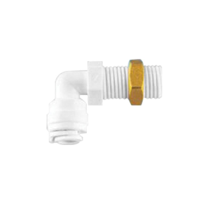 Conector Rapido 90 Grados 1/4" Con Rosca 1/4" Y Tuerca Bronce