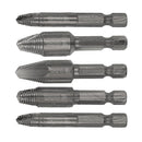 Juego 5 pcs de extractores de tornillos
