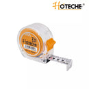 Cinta métrica transparente de 7.5Mx25mm, cinta blanca