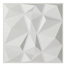 Panel 3D plástico decorativo acabado WHITE  pintable 500 x 500 mm 50 pc / box