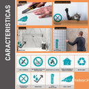 Panel Decorativo Mármol PVC  1.22 m x 2.80 m x 4 mm. Acabado: Grey concrete