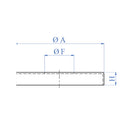 Tapa Decorativa Para Tubo De 1/2". Diametro Externo 45Mm. Satinada.