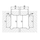 Bisagra De Ducha 90 Grados Aleacion ZAMAC. Economica Acabado Satinado. Vida Util 2-3 Años