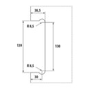 Recibidor De Cerradura Pico De Loro Satinada
