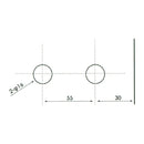 Bisagra A Muro Sistema Plegable. Satinada Para Vidrios 10-12 Mm