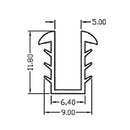Vinil Empaque Para Perfiles C-A0059 Vidrio 5-6 Mm ( Se Vende Por Metro).