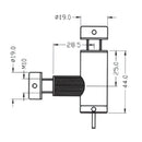 Conector Vidrio-Vidrio 2 Vias 8-10Mm (C-C3200B-03/19).