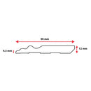 Zócalo PVC para piso SPC Roble 90 x 2900 mm