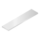 Platina Decorativa 1". Espesor 2.3 Mm Largo 5.85 Mts. Material 6063-T5. Acabado Lacado Blanco..