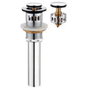 Desagüe De Lavamanos push CON rebalse CON BOTON con tubo 8" NESSATI