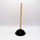 Destapador de inodoro chupón negro de 15 cm. 6" x 16" de alto