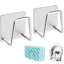 Soporte Para Esponjas O Organizador De Cocina De Acero Inoxidable Con Adhesivo.