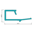 Junquillo O Grapa Para Acristalar Vidrio. Anodizado Negro. Easyoffice