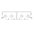 Bisagra Con Ruedas Sistema Plegable. Satinada Para Vidrios 10-12 Mm