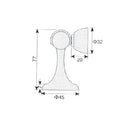 Tranca Para Puertas Con Magnetos.Satinada