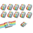 (10 Pzas) Conectores eléctricos de empalme rápido. De 5 vias.