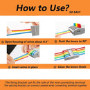 (10 Pzas) Conectores eléctricos de empalme rápido. De 5 vias.