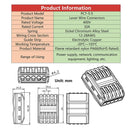 (10 Pzas) Conectores eléctricos de empalme rápido. De 5 vias.