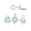 SIDE PLATE, For Round Glass Clip (GC.500 Series), SS-304, SATIN.