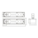 Cierrapuerta Oculta Superior. 100 Kg Máx Puertas 0.95 m x  2.1 m