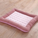 Cama suave de tela para mascotas. Tamaño 76X68cm. Peso 14-30Kg. Color Rosado