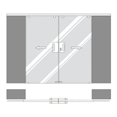 Cerradura De Gancho Para Sistema Plegable O Slider Doble. Acabado Satinado