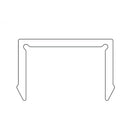 Cover De Perfil Para Esconder Tornillos 5.8 Mts. Acabado Blanco.