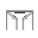 Cerradura Electromagnetica Para Puertas Dobles 280Kg ( 600Lbs) 2 Años De Garantia