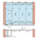 Rodaja Super Individual Sist 8900A . Acero Inox 304 Macizo. Vidrio 10-12 Mm Requiere Saques Satinado
