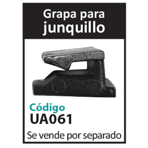 Grapa De Poliamida Inyectada. Color Negro. Para Junquillo Redondo U036, U037, U048.
