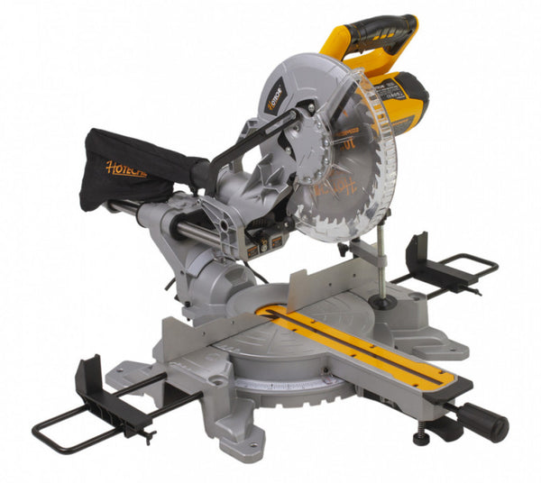 ムクsar Sierra Ingleteadora deslizante con laser de 7-1/4