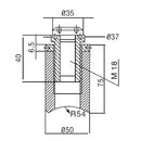 Tornillo De Anclaje De Arana Para Tubo Redondo.