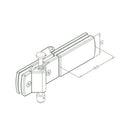 Bisagra Inferior Izquierda(L) Con Pin Retractil Para Sistema Plegable. Satin.Vidrio 10-12 Mm