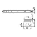 PAR - Bisagras De Proyeccion De Ventana. Acero Inoxidable AISI 201. Ancho De Canal 201 Mm. Espesor De 1.4 M. Se Vende En PARES