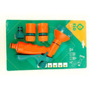 Juego de conectores adaptadores y pistola riego Para Mangueras  (De Abs, 3/4”)