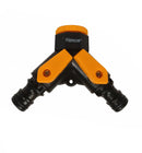 Conector Tipo Y 1"  2 vias 1"-3/4"  Material plástico ABS