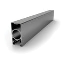 Poste rectangular 25x50 mm 5.8 mts. Acabado inox ligth.