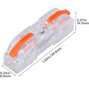 (10 Pzas) Conectores eléctricos de empalme rápido.