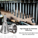 Herramienta de chaflán para desbarbar barras roscadas roscas adaptable a taladros.