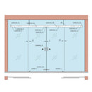 Kit Puertas Correderas Dobles Vidrio Apertura Simult. Soft Close. Riel 3.5 Mt